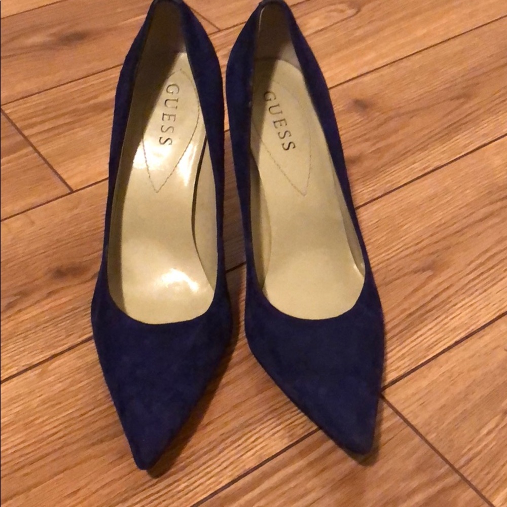 Guess Blue Suede Shoes